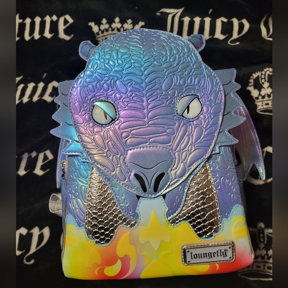 Loungefly Blue Dragon (Bam Exclusive) Mini Backpack